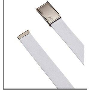 Under Armour Womens Stretch Webbing Belt, (100) White/Halo Gray/White, One Size